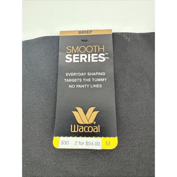 Wacoal Women's Size Medium Black Smooth Series Shaping Brief Panty 809360 New - Picture 5 of 7